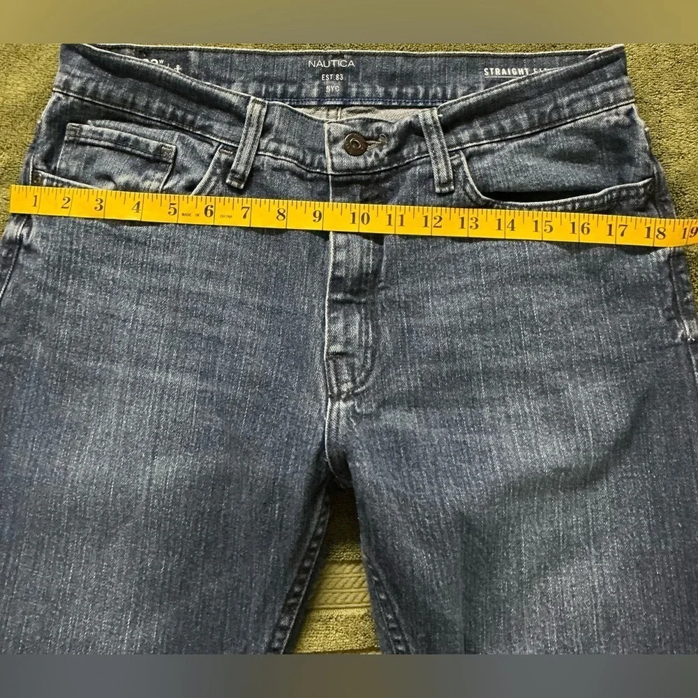 Nautica Vintage Blue Straight Denim Jeans Classic Style Sz 32/30